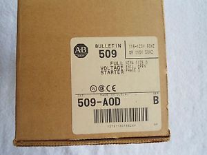 NEW Allen Bradley Full Voltage Starter   509-A0D   Ser B    COIL: 110/120V