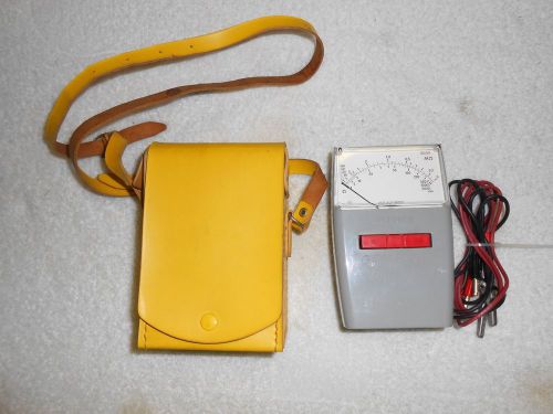 Metrohm 7020 daniel woodhead safety yellow insulation &amp; continuity tester &amp; case for sale