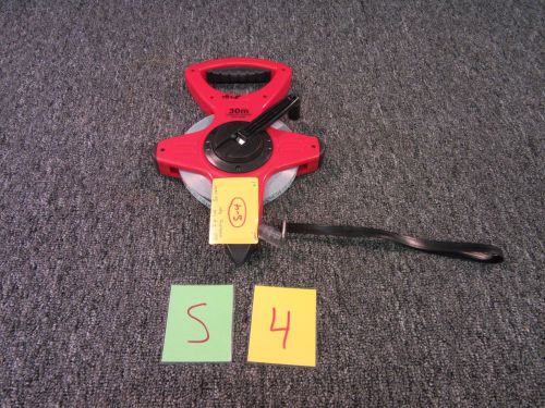 CST BERGER NYLON CLAD 30 M TAPE MEASURE REEL STEEL METER 82-30MA SURVEY USED