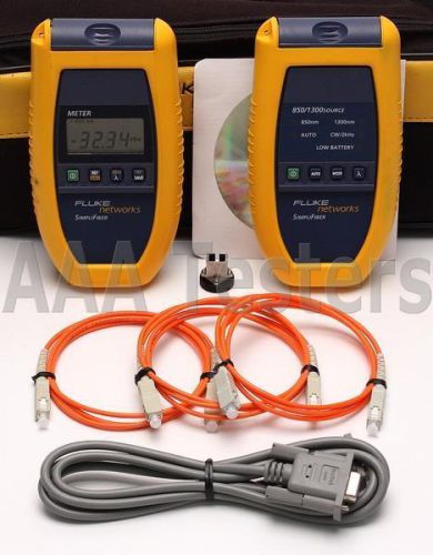 Fluke Networks FTK150 SimpliFiber MM Fiber Optic Loss Test Kit FTK-150