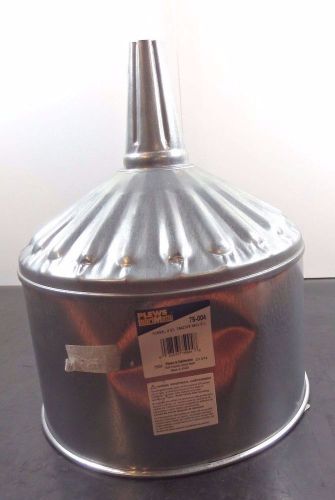 Plews Lubrimatic Funnel, Steel, 8 Qt., 12&#034; L, 9-1/2&#034; Dia, 75-004, |QJ2| RL