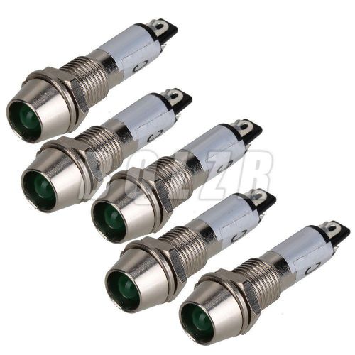 Bqlzr  dc12v  xd8-1 panel indicator panel power signal light set of 5 green for sale