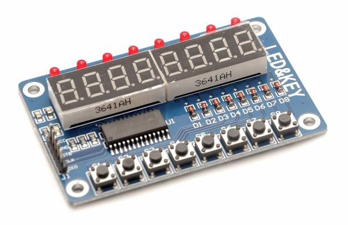 Key Display For AVR Arduino New 8-Bit Digital LED Tube 8-Bit TM1638 Module