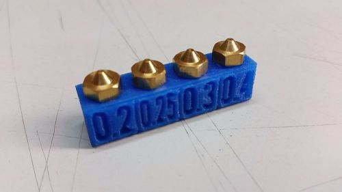 3d printer fine detail nozzle set .2 .25 .3 .4 mm e3d v5 v6 j head for sale