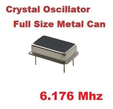 6.176mhz 6.176 mhz crystal oscillator full can ( qty 10 ) *** new *** for sale