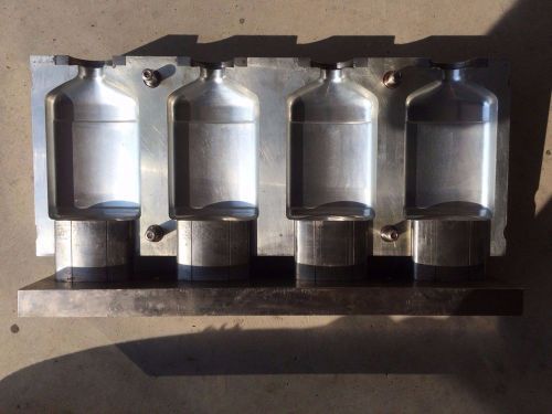 NORLAND Blow Molder Mold, 4 cavity, 500ml PET Flask! 28mm - NICE!