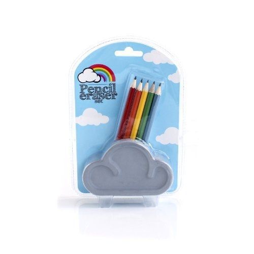 Suck UK SUCK UK Giant Eraser Cloud Pencil Tidy With Pencils