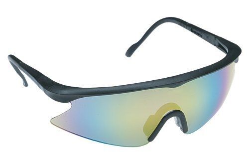 3M Safety Eyewear, Black Frame, Mirror Lens