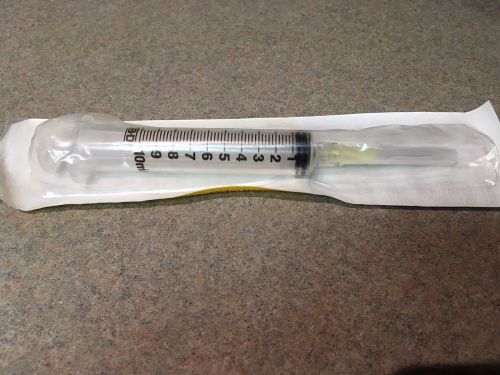 100/Box BD 10ML Syringe Luer-Lok Tip BD PrecisionGlide Needle 20Gx1 309644