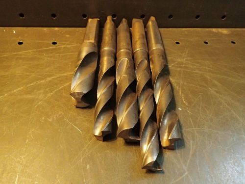 5 pc Lot Morse Taper #3 Shank Slotting Drills 13/16 27/32 59/64 1&#034; 1-7/64 MT3 3M