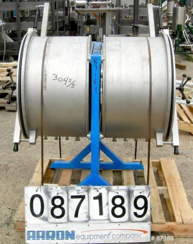 Used- vacuum chamber, horizontal. 2 sections, 304 stainless steel. each chamber for sale