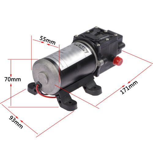 New DC 12V 100W 8L/min Micro Diaphragm High Pressure Water Pump Automatic Switch