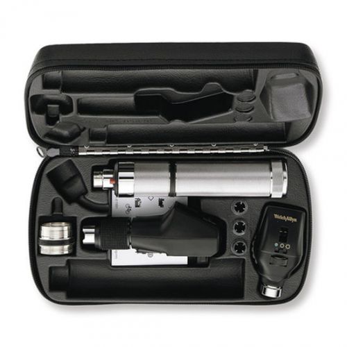 Welch allyn 3.5 v ophthalmic set ophthalmoscope,retinoscope,handle,fixation card for sale