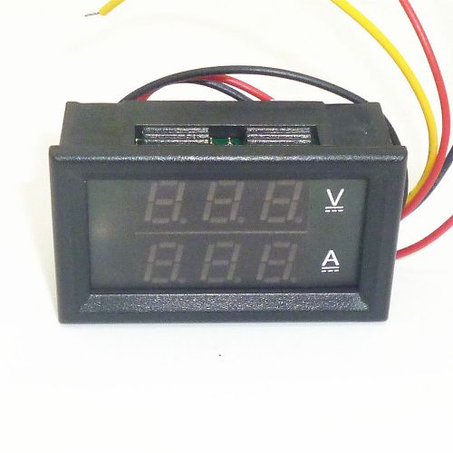 Dc3.5~30v dual led digital voltmeter ammeter voltage power meter dc100v 100a for sale