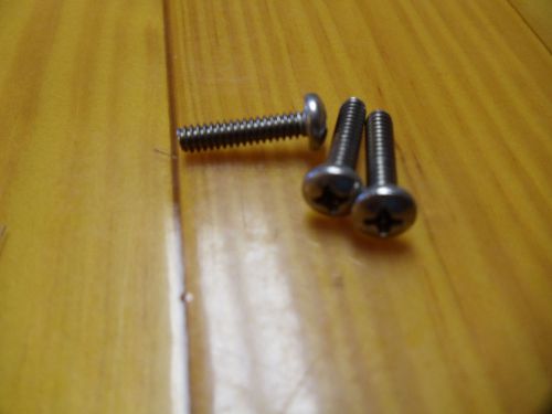 6-32 X 5/8 INCH ROUND HEAD MACHINE SCREWS STAINLESS  LOT OF 10 PHILLIPS HEAD