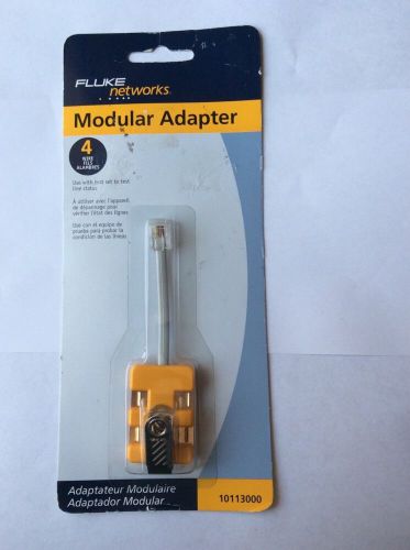 NIB Fluke 10113000 4 Wire In Line Modular Adapter Copper Contact