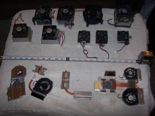 13 working computer and laptop heatsink with fans for sale