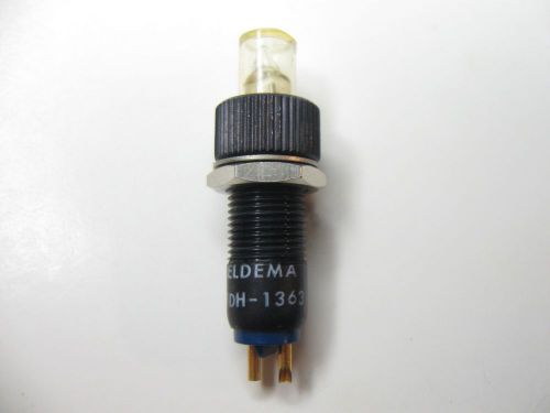 Vintage ELDEMA 1DH-1363 Neon Panel Mount Indicator Light