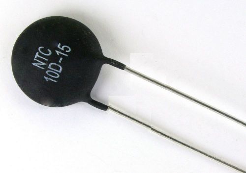 5pcs NTC 10D-15 Inrush Curren Limiter Power Thermistors 10ohms 5Amp 15mm disk