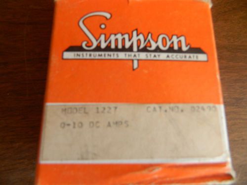 SIMPSON 1227 02490 DC AMP METER