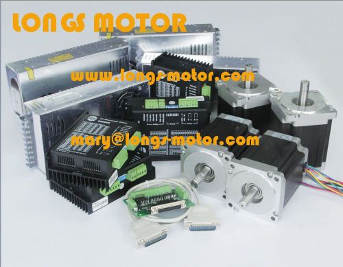 ?German Ship?4Axis Nema34 Longs Stepper Motor 878 oz.in&amp;Driver DM860A CNC Router