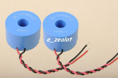 2pcs Coil Current Transformer 10A/5mA AC Micro Transformers 2000:1 Perfect