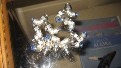 Lot of 12  alpha fittings swivel male elbow 88110-04-02, 1/8&#034; tube x 1/8&#034; nptf for sale