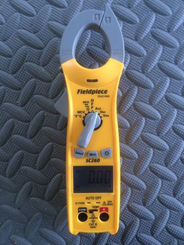 Fieldpiece sc260 compact clamp meter with true rms &amp; magnetic hanger for sale