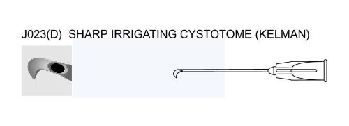 O2041 sharp irrigating cystotome kelman 32 mm ophthalmic instrument cannulae for sale