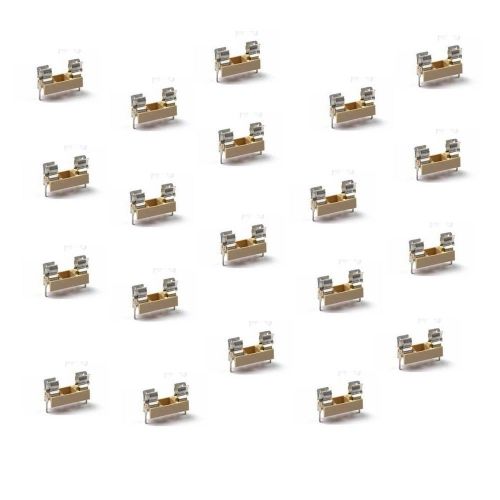 20pcs 6A 250V Fuse Holder Socket Panel Mount PCB Fuse Holder Case 5x20mm s479