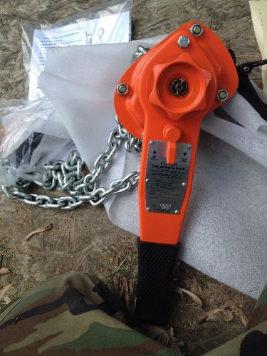 Columbus mckinnon 1-1/2ton lever hoist comealong cm series 653 5315 nib 5&#039; for sale