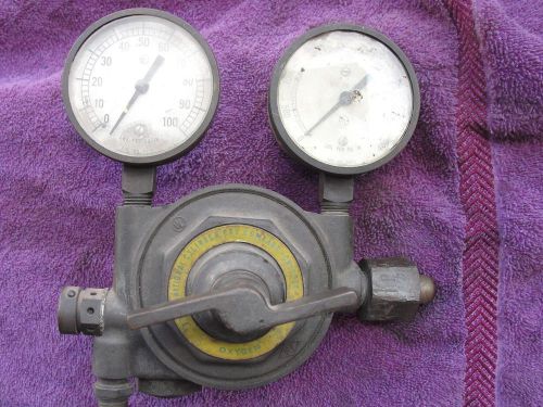 Vintage Regulator National Cylinder Gas Chicago IL Canada 1943/ Steam Punk