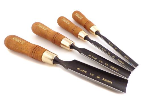 Narex premium 4 pc set firmer carving gouges 8 mm, 10 mm, 16 mm &amp; 26 mm 863700 for sale