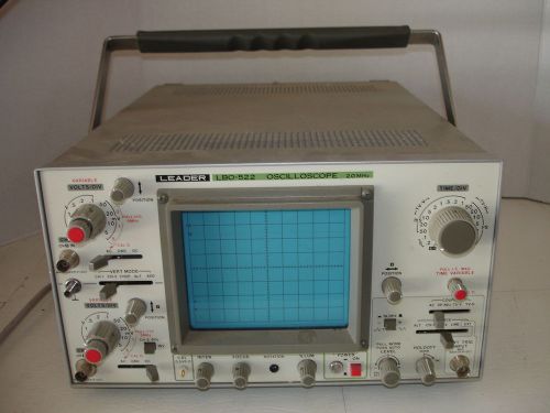 LEADER LBO-522 OSCILLOSCOPE   20MHZ