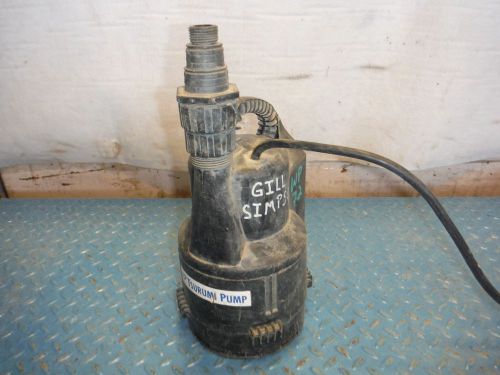 2010 TSURUMI F-13 CORDED ELECTRIC 0.25 HP SUBMERSIBLE SUMP UTILITY PUMP!