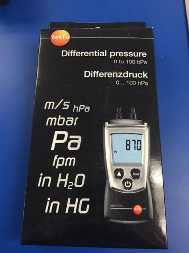 Testo 510 differential pressure manometer for sale