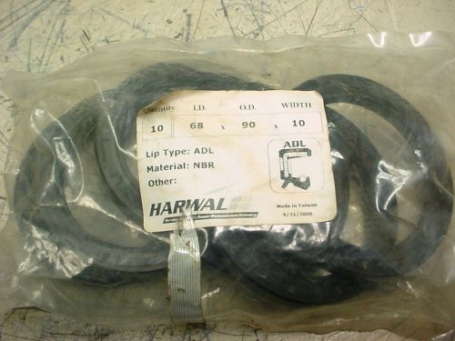 (6) New Harwal ADL Rotary Shaft Seals (I.D. 68) x (O.D. 90) x (width 10) NBR