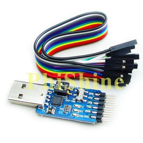 Serial Interface Module CP2102 USB TTL 485 232 Mutual Transfer 6 in One