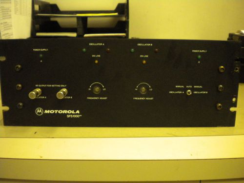 Motorola 5mhz Dual Oscillator Metering and Distibution Panel SFS 1000