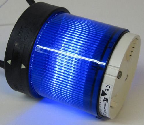 TELEMECANIQUE BLUE STACK LIGHT LENS w/ BLUE LED 24V AC/DC XVB-C0B6 XVBC0B6