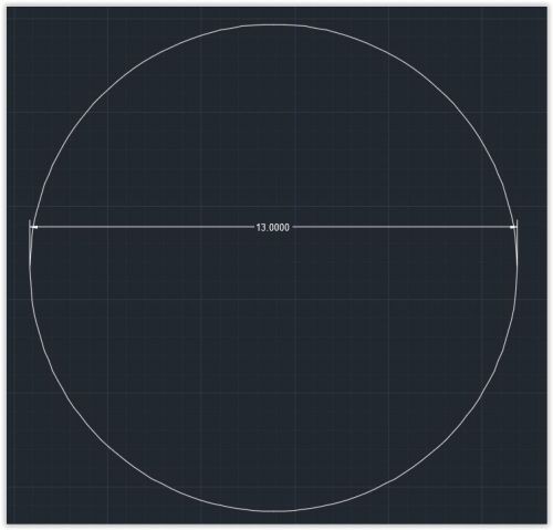 1pc Acrylic Plastic (plexiglass) Round Sheet - 1/4&#034; x 13&#034; Circle - Clear