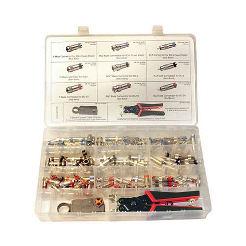 Platinum Tools 90125 SealSmart Field Installation Kit w/Nickle Plated Connector