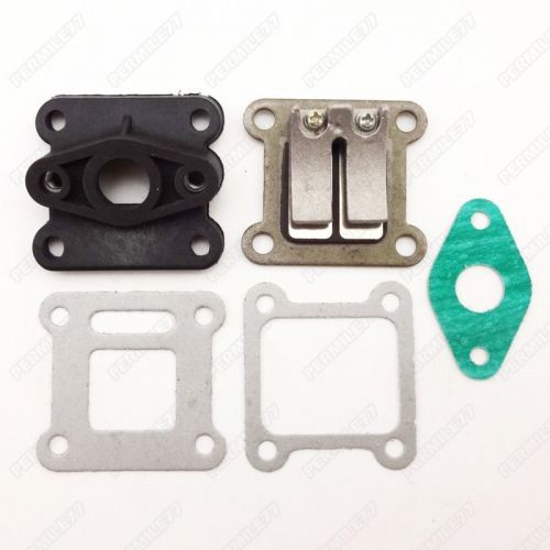 Reed Valve + Inlet Manifold + Gaskets 47cc 49cc Mini Moto ATV Dirt Pocket Bikes