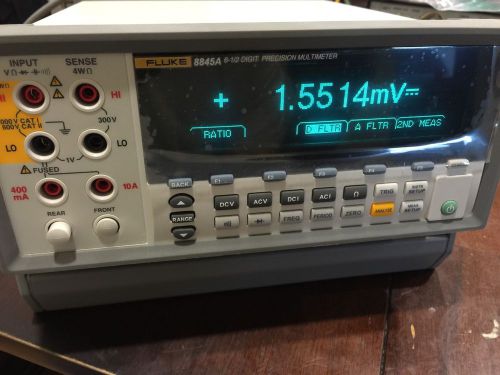 New FLUKE 8845A 6-1/2 DIGITAL PRECISION MULTIMETER (2015 Cal Cert)