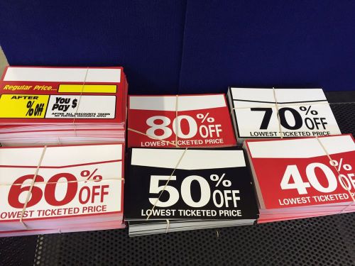 Retail sale signs