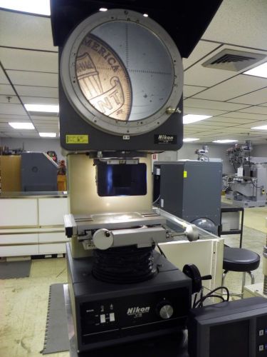 12&#034; NIKON V12 Bench Top Vertical Optical Comparator / Profile Projector