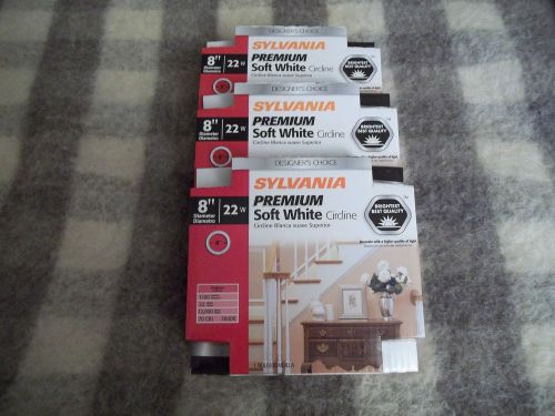 (3) Sylvania - Circline 8&#034; 22w Premium Soft White ~ ( Lot of 3 ) Brand NEW  !