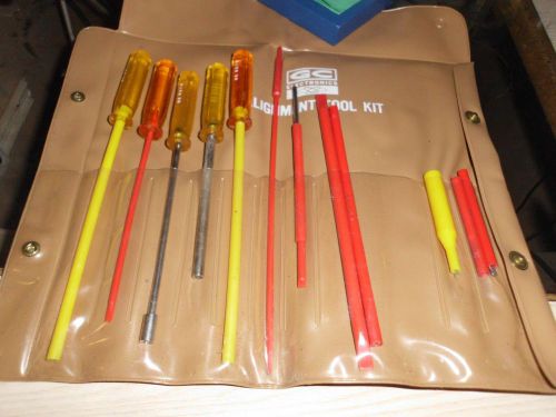 Vintage GC Electronics Radio TV Alignment Tool Set Kit 14pcs General Cement LOOK