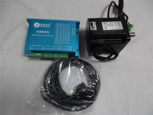 Leadshine 2 phase hbs86h hybird servo drive+86hs40-ec-1000 stepper motor+3m cord for sale