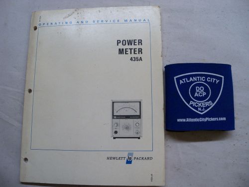 HEWLETT PACKARD 435A OPERATING &amp; SERVICE MANUAL 00435-90011